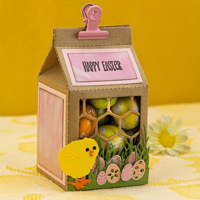 Image DIY box Kraft cardboard Easter