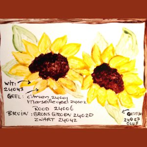 step 5 sunflower painting