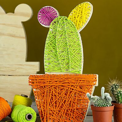 Kaktus Schnur Kunst