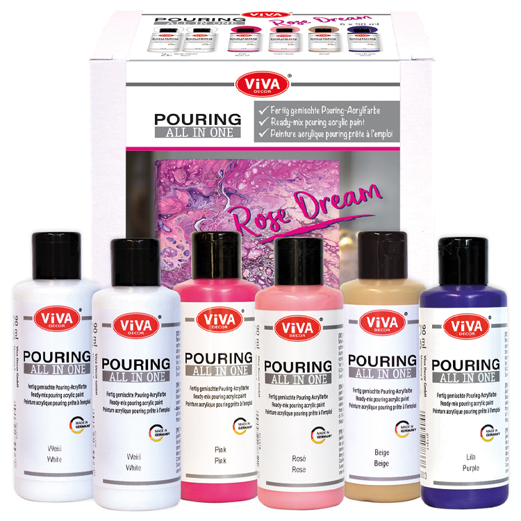 POURING set ALL IN ONE KIT ROSE DREAM