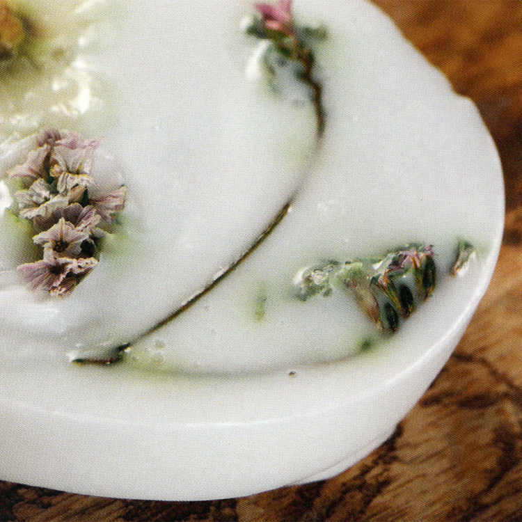 soap making dry flowers