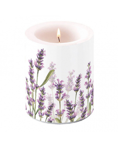 Kerze Lavendel-Farben