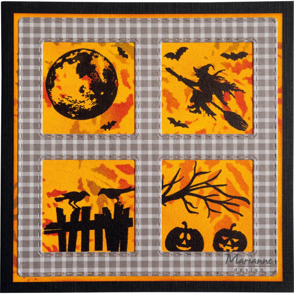 timbres silhouette halloween marianne design